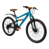 Bicicleta Mercurio Ds Kaizer R24 Azul 21 Vel 2023 Color Celeste