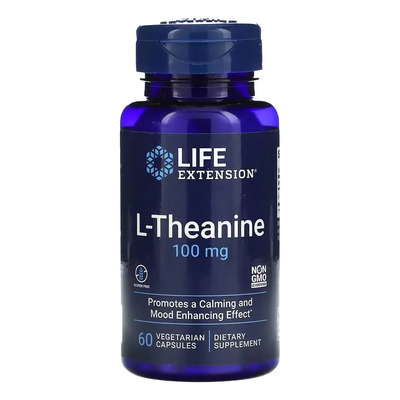 Life Extension L Theanine L Teanina 100 Mg 60 Caps Sabor Sin sabor | Envío gratis