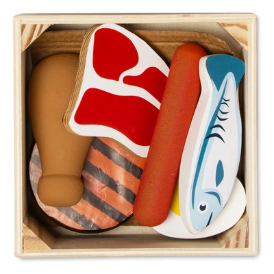 Melissa & Doug, Set De Juego De Madera De Grupos De Alimentos: Proteínas, Con Certificación Fsc | MercadoLibre