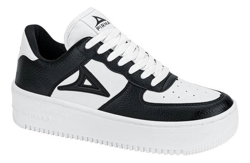 Tenis Urbano Pirma 5513 De Dama Color Blanco/ Negro