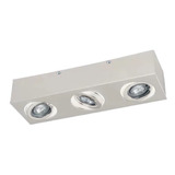 Plafon Moderno Dicroico 3 Luces Lamparas Led 21w Completo