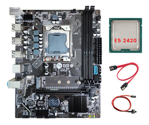 Placa Base X79+cable Cpu+ E5 2420+cable De Conmutador Lga135