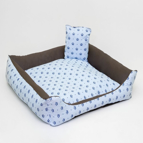 Cama Pet Luxo Impermeavel Extra Grande Realeza Azul