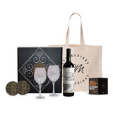 Box Saint Felicien Malbec + 2 Copas Vidrio Personalizadas