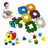 Brinquedo Educativo Cubo Didático Encaixe Interativo