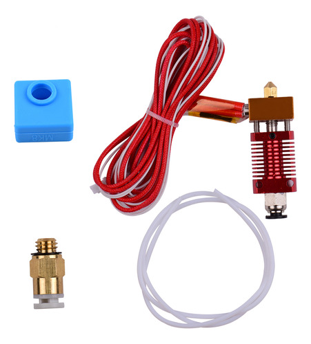 Kit De Extrusora: Extrusora Hotend, Metal Y Silicona, Compat