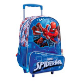 Mochila Marvel Spiderman Tech Con Carrito 16p Wabro Lelab