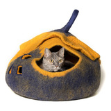 Reefelt Cama Tipo Cueva De Fieltro Para Gatos, Hecha A Mano,