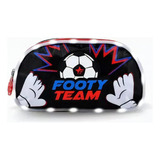 Cartuchera Doble Cierre Futbol Team Con Luz Led Footy F17092 Color Rojo Footy Team Futbol