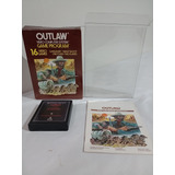 Atari 2600 Outlaw En Caja, Juego, Manual Y Protector 