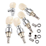 5 Corda Banjo Perolado Chefes Máquina Botão Tuning Pegs Tu