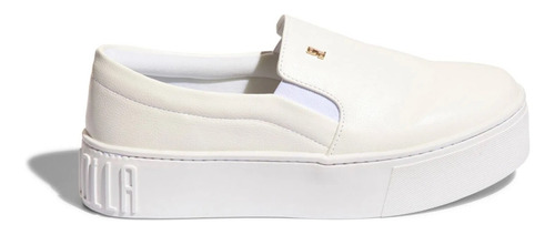 Tenis Slip On Santa Lolla Sola Alta Branco Plataforma