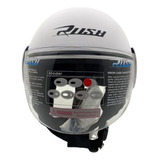 Casco Bco Mate S C/visor Rush Jet05 Homolog Euro Brapp Motos