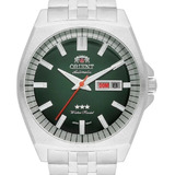 Relógio Orient Masculino Automático F49ss010 Prata Verde