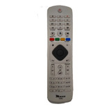 Controle Compativel Para Tv Smart Philips Led /lcd Branco