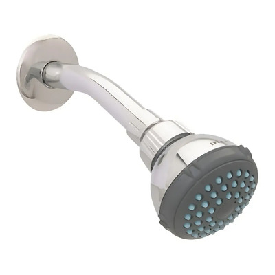 Regadera Brazo Chapeton Hierro Sist. Limpia Fac Dica 4506b Acabado Cromado Color Plateado