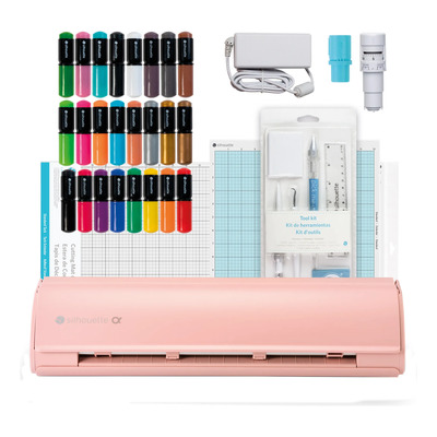 Combo Inicial Silhouette Cameo 5 Alpha, Matte Pink