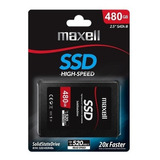 Disco Ssd Interno 480gb Maxell 520mb/s Sata 3 Pc Notebook Color Negro