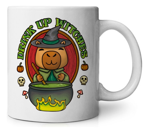 Capibara Halloween Taza Capybara Drink Up Witches