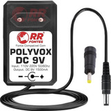 Fonte Carregador 9v Para Caixa De Som Polyvox Xb 650 Xb650