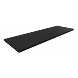 Bancada Com Passa Fio Mdf 25mm Preto 140x50cm Home Office