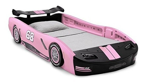 Delta Turbo Race Car Pink Cama Infantil Niñas Sencilla  