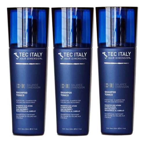 Tec Italy Champú Fortificante Para El Cabello Tonico Para Vo