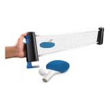 Set Kit Ping Pong Portatil Paletas + Pelotas + Red Retractil