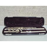 Flauta Transversal Yamaha Yfl-411 Prateada Usada Ref: 448