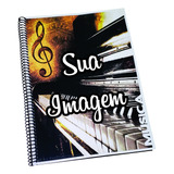 Caderno De Música Universitário Personalizado 100 Páginas