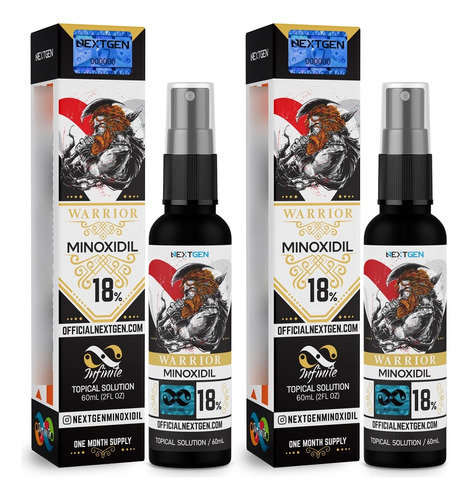 Minoxidil Nextgen 18% Pack X 2 - mL a $1375