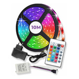 Fita Led 5050 Rgb Colorida 10mt 16 Cores + Fonte + Controle