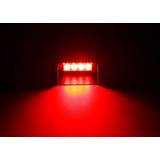 Baliza Led Rojo 1101-1 Uso Parabrisa 4w Federal Signal Metal