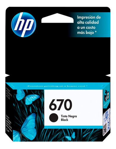 Cartucho Hp 670 Negro O Color Original D3525 4615 4625 5525