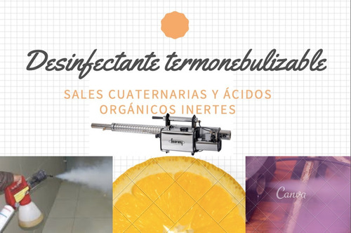 Desinfectante Termonebulizable Sales Cuaternarias Y Citricos