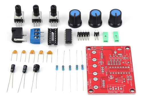 Kit Diy De Gerador De Sinal De Função Xr2206 1hz-1mhz Ajustá