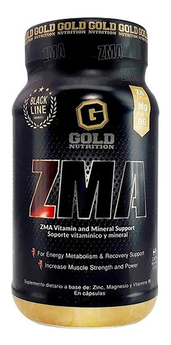 Vitamina Zma Complejo Zinc Magnesio B6 Gold Nutrition 60 Cap