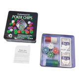 Cartas Poker Fichas X100 + 2 Mazos + Tapete Juego De Mesa