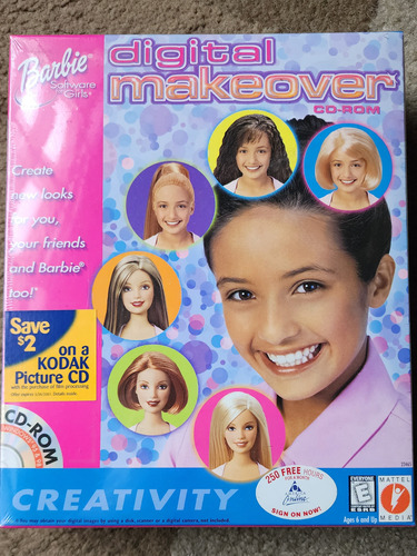 Barbie Videojuego Pc Colección Digital Makeover Nuevo