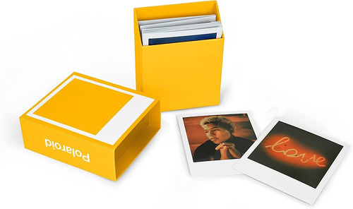 Caja De Almacenamiento De Fotos Polaroid  Amarillo 6119