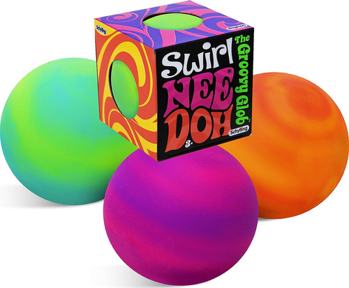 Nee-doh Schylling Swirl Groovy Glob! Squishy, Squeezy, Str