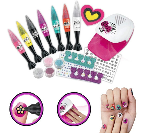 Set Kit Belleza Spa Uñas Manicure Juguetes Para Niñas
