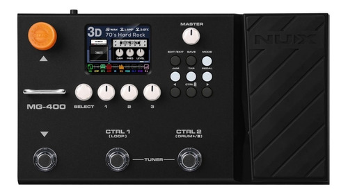 Pedalera Nux  Modeling Guitar & Bass Processor Mg-400  Negro