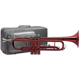 Trompeta Bb Stagg 77-t Rd Roja Con Estuche Soft Nueva