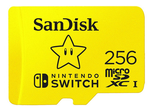 Memoria Micro Sd Xc Sandisk Nintendo Switch 256gb 100mb/s