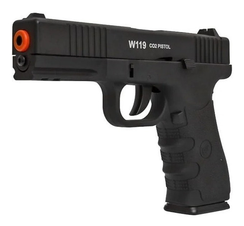 Pistola De Pressão Co2 Glock W119 Blowback 6mm Airsoft