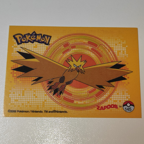 Zapdos Estampa Pokémon Álbum Premium Mexico Salo