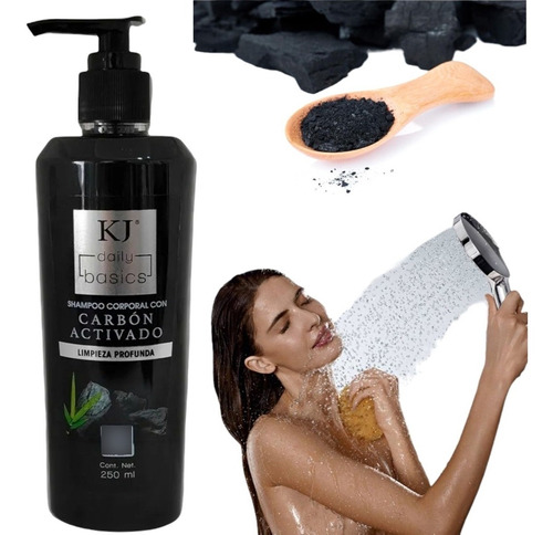Jabon Shampoo Corporal Con Carbon Avtivado Para Limpieza Pro