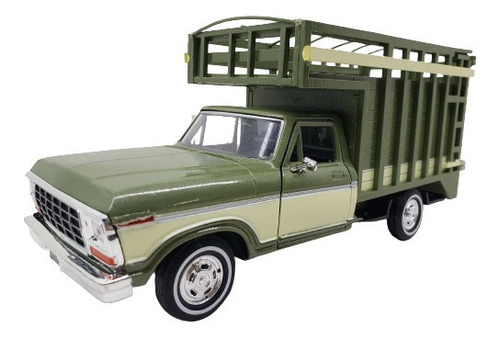 Motormax 1:24 1979 Ford F-150 Redilas Estacas Pickup Verde