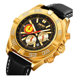 Reloj Skmei Análogo Caballero Hombre Original Piel 9322